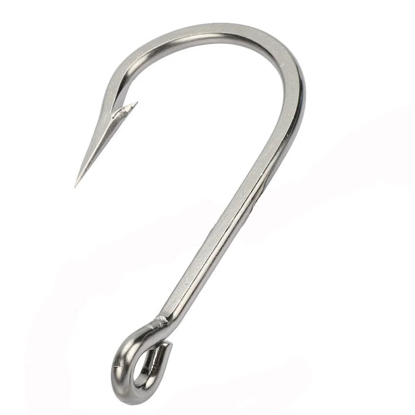 Manufacturer 2/0-13/0 Stainless Steel Ring Saltwater Catfish Sea Tuna Live Bait Big Game Fish Hooks