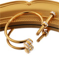 Horseshoe Diamond D Letter Stainless Steel Bracelet for Girls High-grade Sense Non-fading  Bracelet