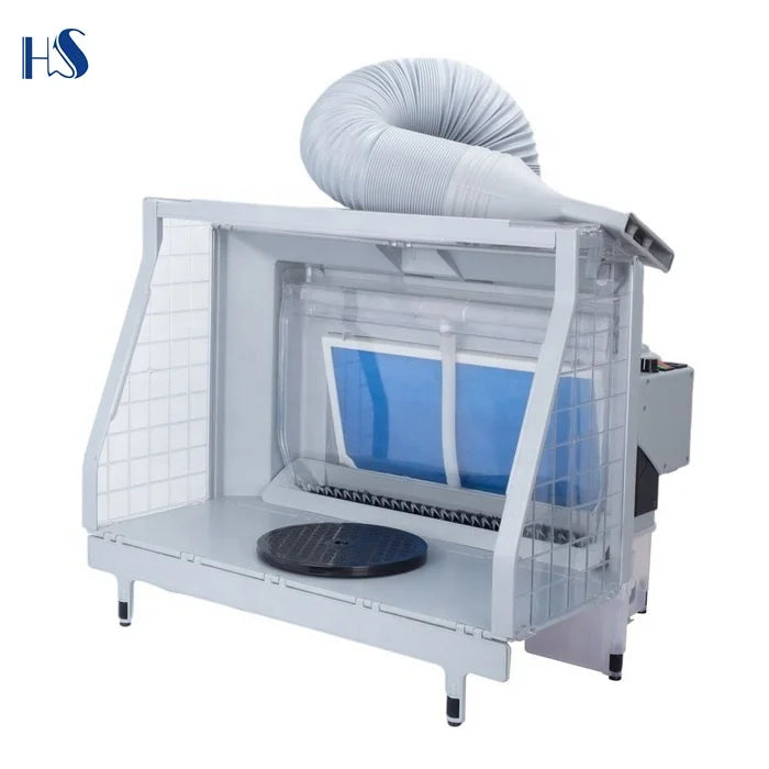 Haosheng HS-E600 Airbrush Water Curtain Spray Booth Temporary Paint Booth with High Efficiency Airbrushes