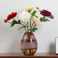 Q010 New Arrival Floral Single Stem Real Touch  Artificial Silk Flowers Dahlia Flower for Wedding Home Hotel Decoration