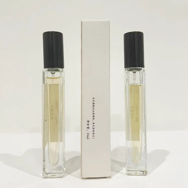 Custom Color Empty 10ml Square Perfume Bottle Spray Rose Golden Refill Perfume Bottles Cosmetic Toner Glass Container