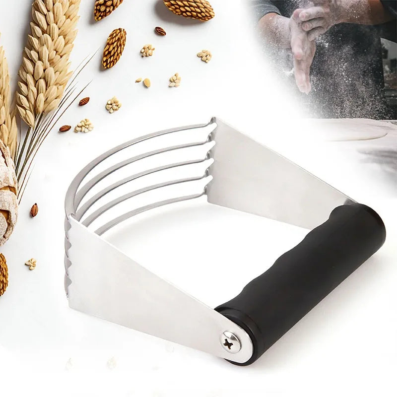 Wholesale Dough Blender Top Professional Pastry Cutter with Heavy Duty Stainless Steel Blades