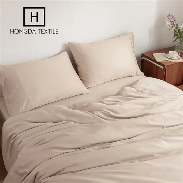 Wholesale Organic for Lyocell Viscose Bedding Set Cozy Cooling Woven Bed Linen Sheet Set Queen Sizes Hotel Use
