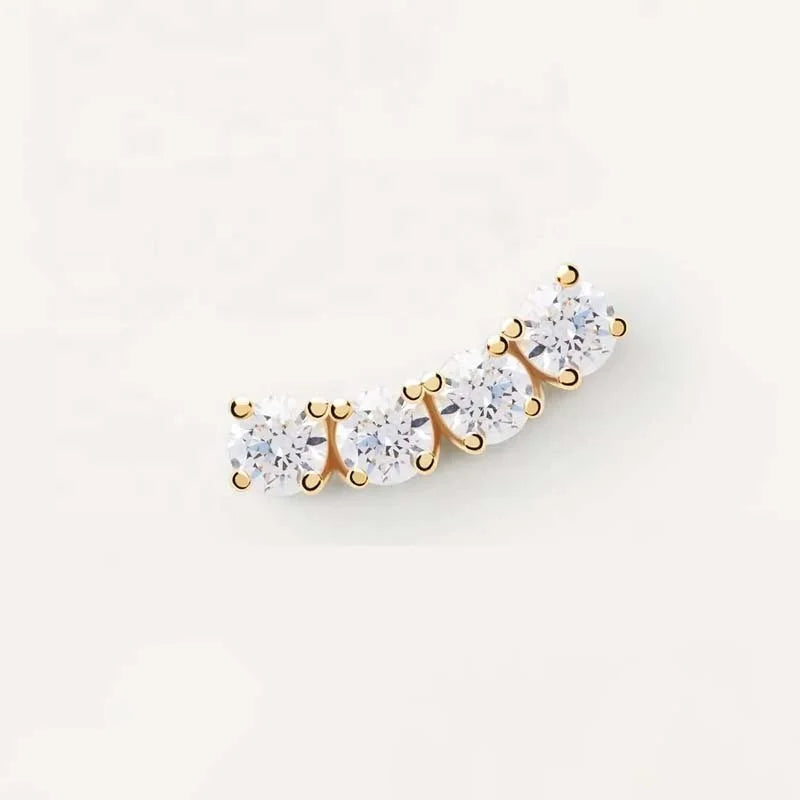 LOZRUNVE Elegant Diamond Designer Earring Studs Gold Jewelry Custom