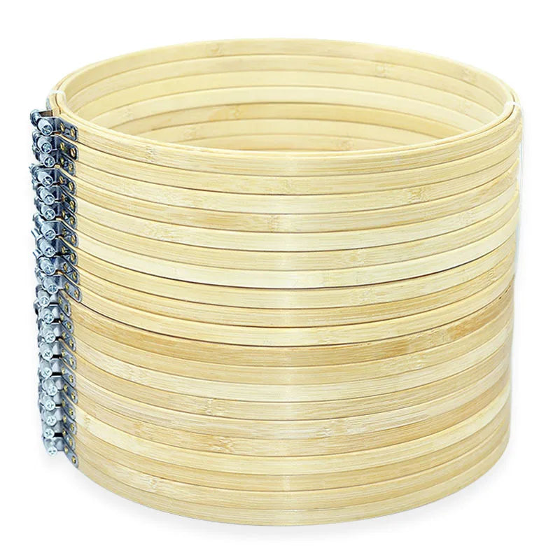 Cross Stitch Supplies & Needlework Supplies Bamboo Wooden Hoops for Crafts