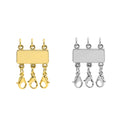 2024 DIY Multi Strands Clasp Silver Buckle Hot Sells Layered Necklace Clasp Jewelry Clasps for Multi Layers Necklace