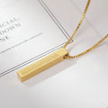 Fashion Irregular Carved Geometric Pendant Necklace Waterproof 18k Gold Plated Stainless Steel Chokers Necklace for Women