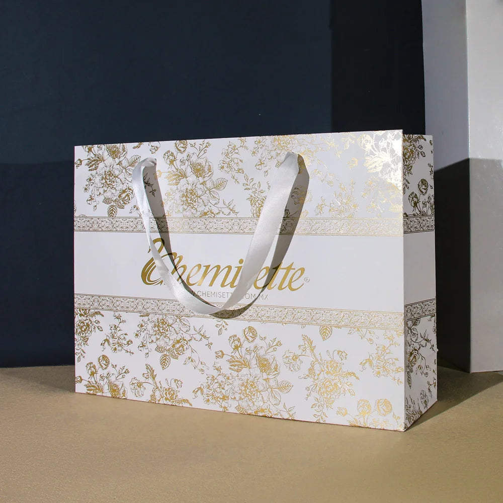 Custom Printed Logo Retail Cosmetic Shopping Bag Private Label Luxury Boutique Jewelry Perfume Gift Wrapping Paperboard