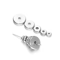50Pcs 4mm 6mm 8mm 10mm Stainless Steel Round Flat Spacer Beads Loose Beads for Bracelet Necklace Jewelry Making