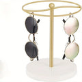 Metal Frame Pine Base Sunglasses Storage Rack Dressing Table Desktop Storage Rack with Display Function