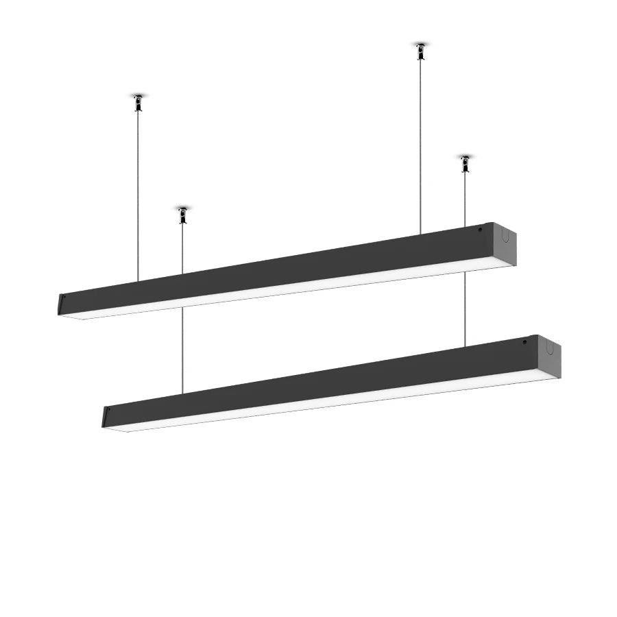 Good Quality Linkable 40W Black Finish Led Pendant Light 100-277Vac 0-10V Dim Linear Lighting Fixture