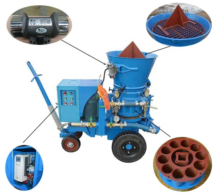 Supplier Customized Dry Refractory Gunning Machine for Refractory Work for Burma