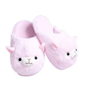 Cotton Slippers for Woman Comfortable Fashion Alpaca Fur Lady Slippers Llama Sheep Indoor Shoes