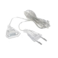 3M 5M Power Garland Extension Line Cable EU Plug 220V Extender Wire for LED Christmas Curtain Icicle String Light Accessories