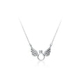 Designer Gold Filled Necklace 18k Jewelry Women Small Crystal Wing Necklace Pendant Choker Necklaces Stainless Steel