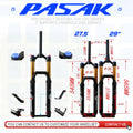 mtb bike fork mountain bicycle suspension forks 27.5" 29inch ER 1-1/8" 1-1/2" 39.8air resilience thru axle15*110 damping centru