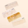 Custom Logo Wholesale Customization Hair Comb Hair Care Hairdressing Tools Wide Tooth Comb Acetate Customized Shape