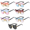 Cute Kids Little Bear Shape Fashion Cartoon Sunglasses UV400 Protection for Toddler Girls and Boys