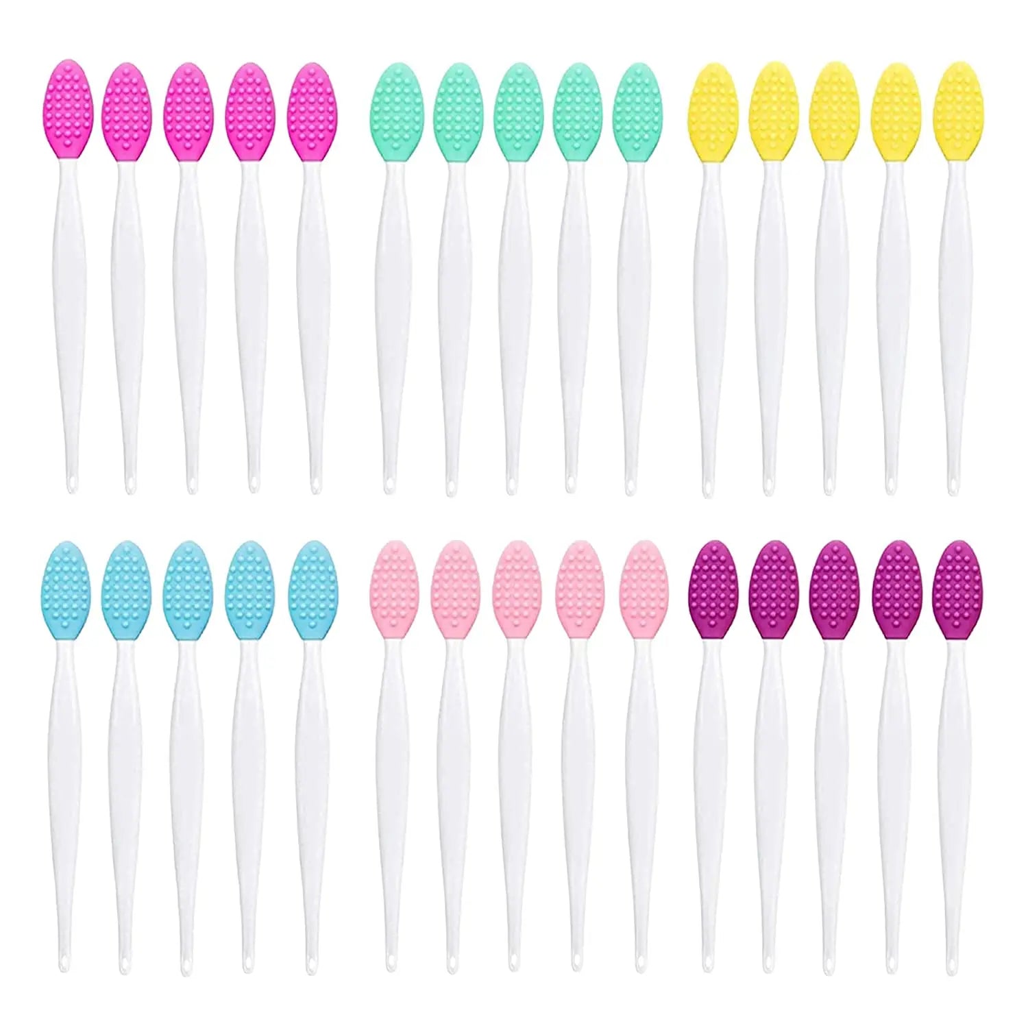 Silicone Multifunction Wash Face Exfoliating Blackhead Cleansing Brush Lip Brush Clean Pores Professional Beauty Tools 5 Colors