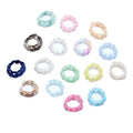2025 Customizable Ins Style Summer Fashion Jewelry Rings Wavy Acrylic Finger Ring