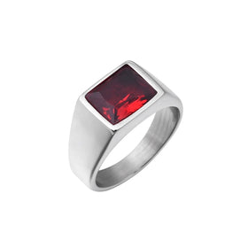 Men's R3363 Agate Rings 316L Stainless Steel Gem Style Classic Trend Jewelry Factory Direct Sales Exquisite Design