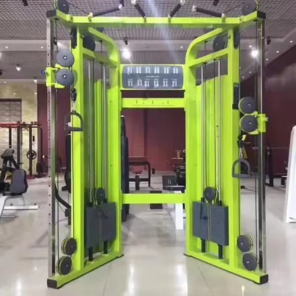 XC-887 Smith Machine Dual Pulley Trainer 2x80kg Weight Stack Multi-Functional Fitness Workout for Strength Training