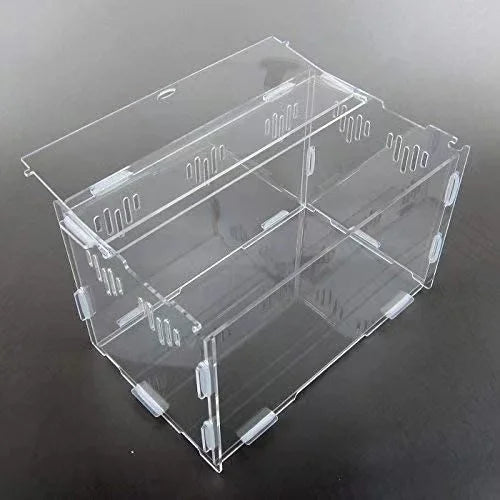 Factory Supplied Portable Lizard Acrylic Terrarium Display Cages Foldable Modern Style Aquariums for Reptile Exhibitions