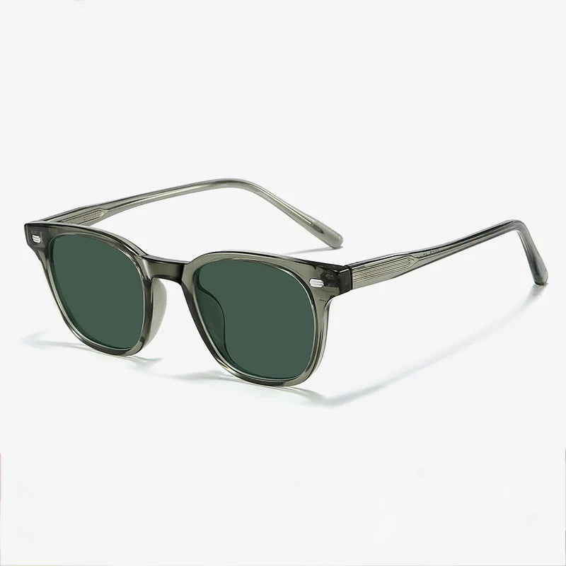 Trendy Designer Glasses Famous Brands Tr90 Black Women Sunglasses Men 2025 Polarized Uv400 Square Sunglasses