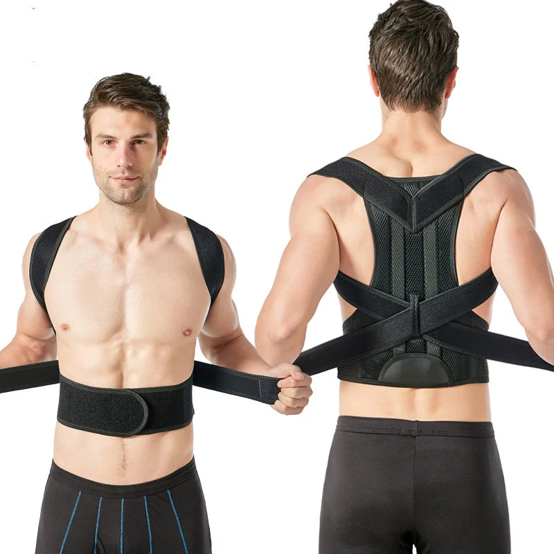 Adjustable Back Brace Posture Corrector Muscle Memory Support Straightener for Men and Women