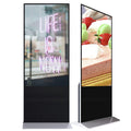 Custom Indoor Floor Standing Advertising Players TFT 43" 49" 55" Capacitive Touch Split Screen Totem LCD Digital Signage
