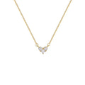 High Quality Luxury 18K Gold Plated Zircon Crystal Pendant Necklace Stainless Steel Gemstone Necklace for Women Jewelry