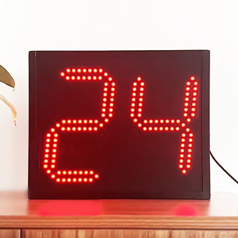 CHEETIE CP09 Best Portable Giant Aluminum Alloy Red 9 Inch Programmable Basketball Shot Clock 24 Seconds Countdown IR Remote