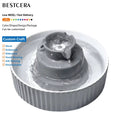 BESTCERA 2.1L Ceramic Pet Water Fountain Smart Pet Cat Water Fountains Ceramic for Cats and Dogs Automatic Cat Drinking Fountain