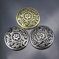 Wholesale Custom  Retro Style Design Metal Western Saddles Turquoise Conchos for  Leather