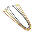 3.0 Brass Electroplated Snake  P Chain Control Chain Dog  Dog Collar Telescopic Chain for Large Medium Small Pets