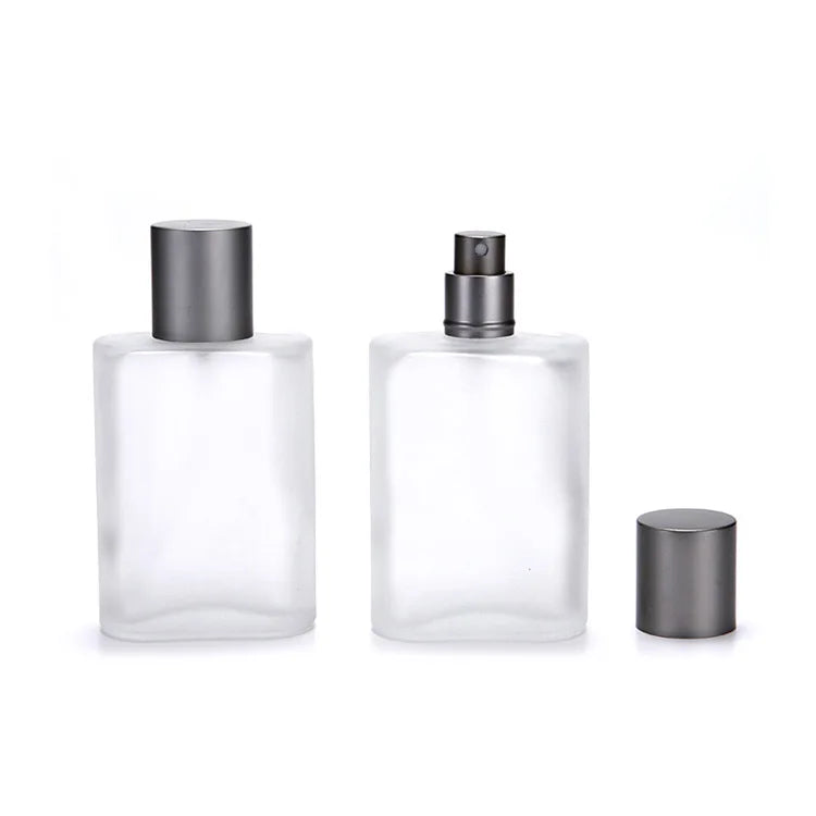 Glass High Quantity Spray Travel Cosmetic Perfume Bottle Matte Square Shape Oil Diffuser Home Car Portable Cosmetic Container