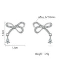 Wholesale 925 Sterling Silver Earrings Bowknot Stud Earrings 925 Silver Jewelry