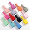 15ml Custom Logo Square Nail Polish Bottle Empty Brush Cap Glass Packaging for Nail Art Varnish