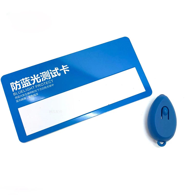 331245 Blue Light Proof test Card Anti Blue Light test Lamp UV Proof PVC test Card Lamp Reusable