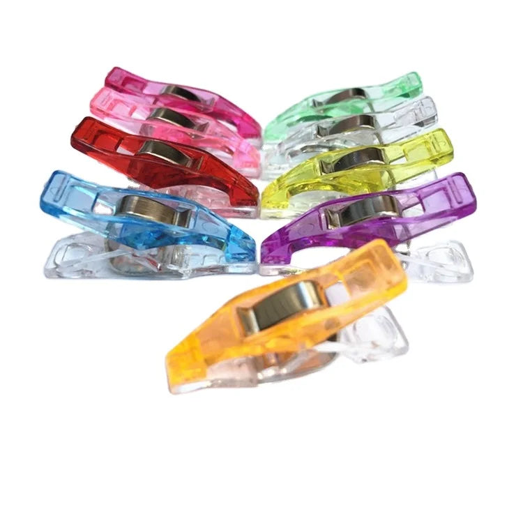 Wholesale Random Color Customized Japanese Quilter Clips Plastic Sewing Clips for DIY Crafts Quilting Supplies