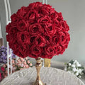 GJ-FC903 Wedding Large 50cm Red Flower Ball Centerpieces Artificial Rose Flower Ball for Wedding Events Decoration