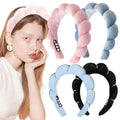 CHENGHE Custom Twist Sponge Headbands Spa Hairbands for Women Fabric HeadBand for Skincare Face Makeup Hair Hoop