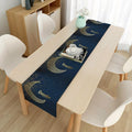 Custom Designed Printed Ramadan Eid Table Runner Mat for Muslims Dining