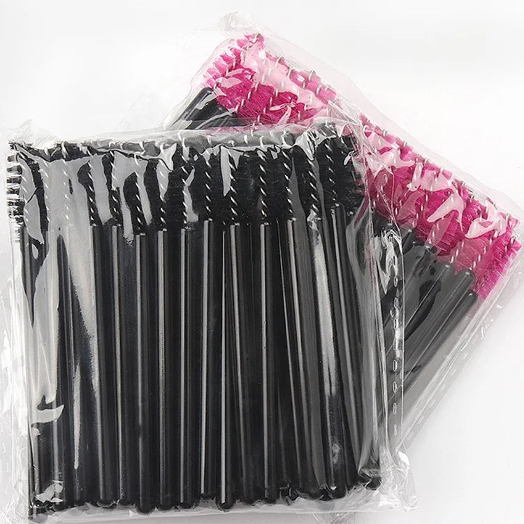 Multicolor Disposable Eyelash Extension Mini Mascara Wand Brushes Eye Brow Lashbrushes