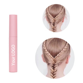 Organic Vegan Hair Wax Stick Cream with Strong Hold for Anti-Frizz Custom Pink Tube Private Label
