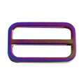 Wholesale Backpack Metal Rainbow Ring for Leather Straps Rectangle Shape Wallet Metal Ribbon Adjustable Buckle for Bags Hardware