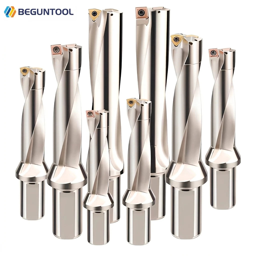 BEGUN U Drill Indexable High Speed 2D/3D/4D/5D Carbide Milling Drill Bit with WCMT WCMX SPMG Inserts