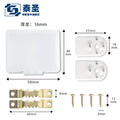 TAISHENG Zinc Plated Sawtooth Hanger Picture Frame Kits with 2pcs Invisible Plastic Wall Nails Hook Includes Screw