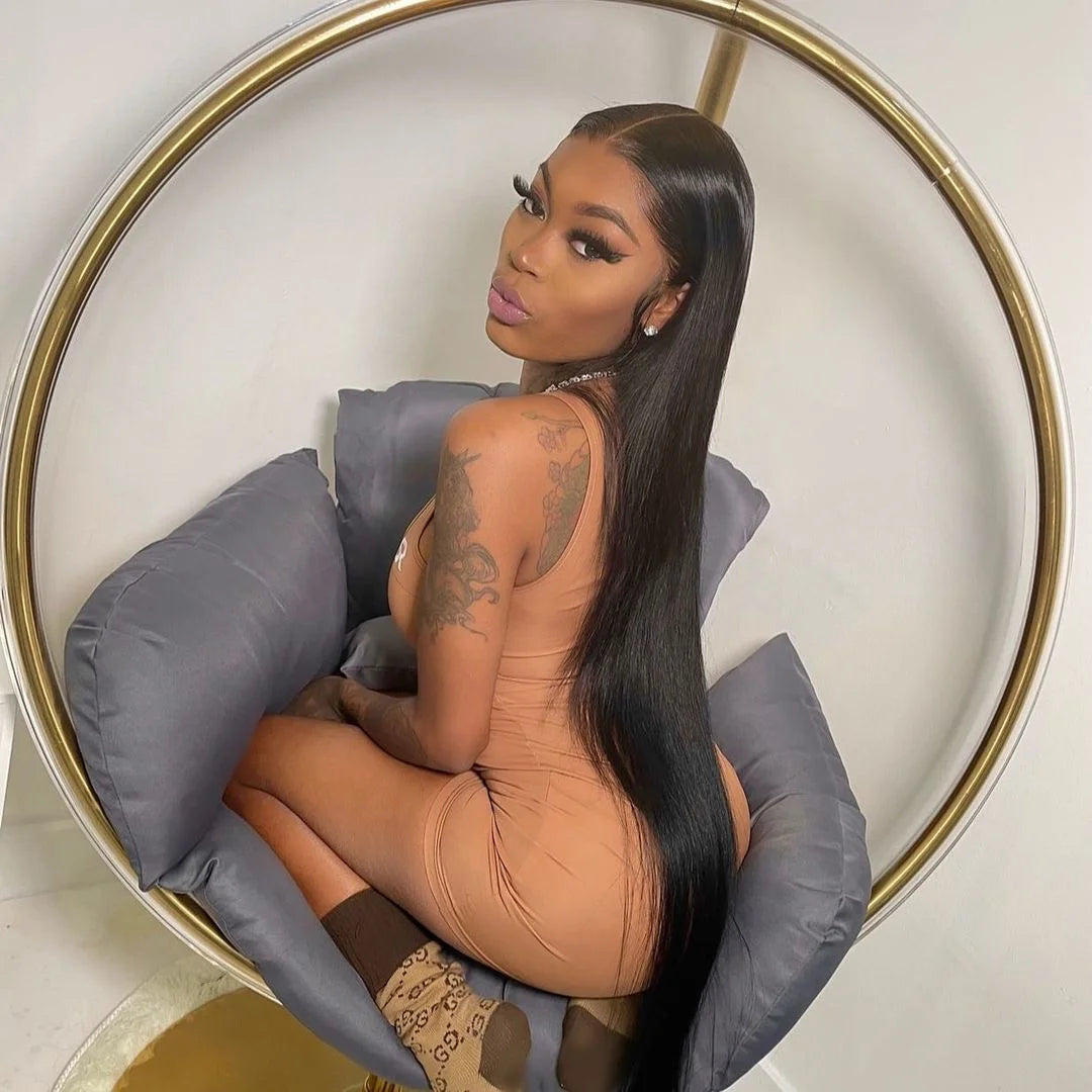 AYT Wholesale for for Wigs Transparent Lace Virgin Brazilian Human Hair Straight Style Small Cap Black Women's Wig