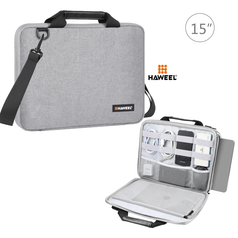 OEM ODM HAWEEL 15.0 Inch -16.0 Inch Briefcase Crossbody Laptop Bag for Lenovo Thinkpad Power Bank Earphone Storage Bag